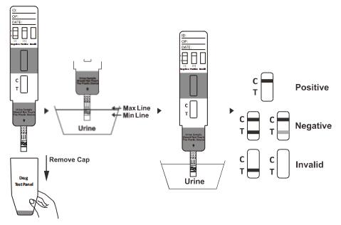 Essai rapide pour la détection qualitative de l'acide EDDP d'éthylènediamine-dimethylphosphinic en urine humaine