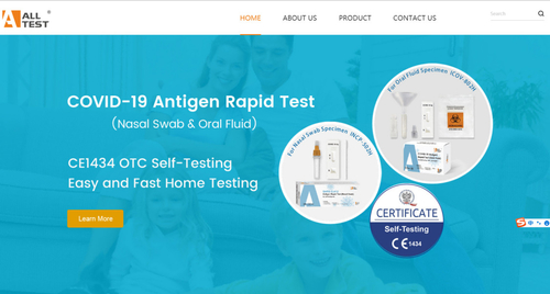 Dernières nouvelles de l'entreprise Le site Web BIOTECHNOLOGIQUE du thème COVID-19 d'ALLTEST est maintenant vivant