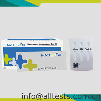 Bon prix Adenovirus Pneumoniae/RSV/Influenza A+B Combo Test Cassette écouvillon nasopharyngé en ligne