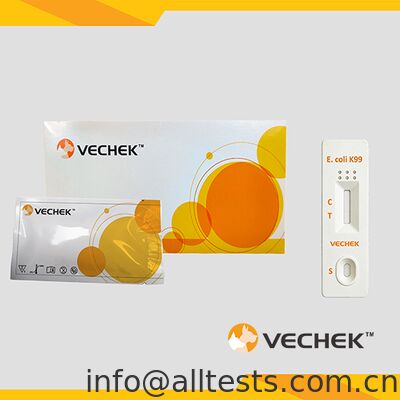 Bon prix Cassette de test rapide de l'antigène E.coli bovine pour les matières fécales 10 minutes Temps de lecture Haute précision Opération simple en ligne