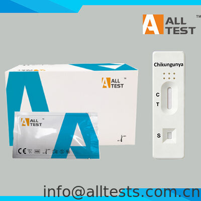 Bon prix Cassette de test rapide pour le chikungunya IgM certifiée CE avec un temps de lecture de 15 minutes pour les échantillons de sang total/sérum/plasma en ligne