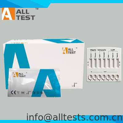 Bon prix Test rapide de diarrhée bactérienne pour Shigella/Salmonella/C.diff avec des résultats rapides en 10 minutes, une grande précision et une interprétation visuelle facile en ligne
