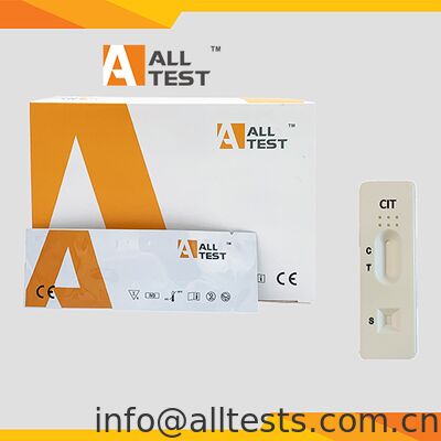 Bon prix Kit de test rapide CIT Drg pour la détection de drogues avec temps de lecture de 5 à 10 minutes et seuil de 500 ng/mL pour spécimens de sang total/sérum/plasma en ligne