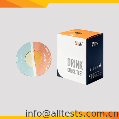 Bon prix Adhésif de test de vérification des boissons pour la sécurité instantanée des boissons avec un temps de lecture de 1 seconde et la détection de 18 analystes en ligne