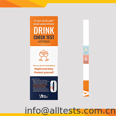 Bon prix Le bracelet de test de contrôle de boisson avec un temps de lecture de 1 seconde détecte 18 analyte par échantillonnage à une goutte en ligne