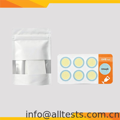 Bon prix Autocollant de test GHB Drink Check avec temps de lecture de 1 seconde et taille de kit 6T pour la détection rapide de GHB en ligne