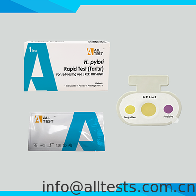 Bon prix Test rapide H. pylori pour auto-test avec temps de lecture de 3 minutes, interprétation visuelle facile et haute précision en ligne