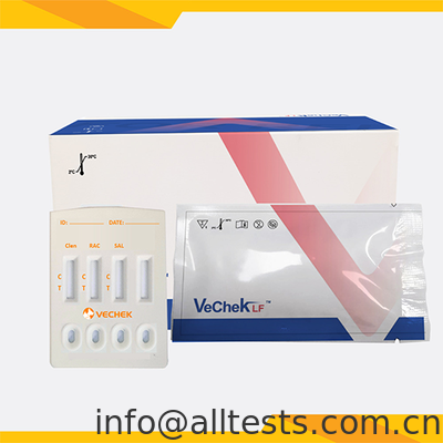 Bon prix Cassette de test rapide pour le Clenbutérol Ractopamine Salbutamol avec 10 minutes de lecture en ligne