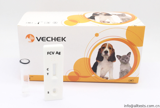 Good price Kits d'examen de diagnostic rapides d'essai félin de Calicivirus AG avec facile à utiliser en ligne