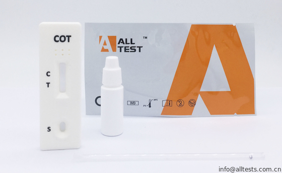 Good price Kit rapide d'essai de toxicomanie de cassette d'essai de BERCEAU pour le métabolite de nicotine FDA 510K dans le sang total /Serum/Plasma en ligne