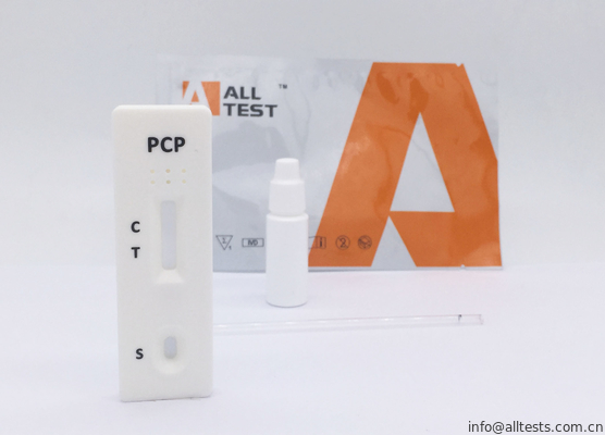 Good price Aucun OEM de diagnostic de /serum /plasma Phencyclidine de sang total de kit d'essai de toxicomanie de l'activité hétérospécifique 25ng/ml PCP en ligne