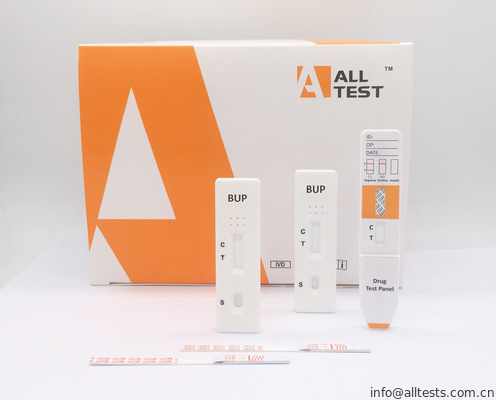 Good price Kits de essai rapides faciles à utiliser de cassette/jaugeur/panneau de toxicomanie d'OEM 10ng/ml BUP de  avec du CE en ligne