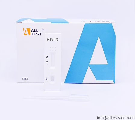 Good price L'écoulement latéral Immunochromatographic analyse la cassette rapide d'essai de HSV 1/2 IgG pour le sérum ou le plasma en ligne