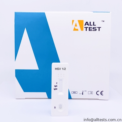 Good price HSV 1/2 IgG/immunoessai chromatographique essai d'IgM d'écoulement latéral rapide de cassette en ligne