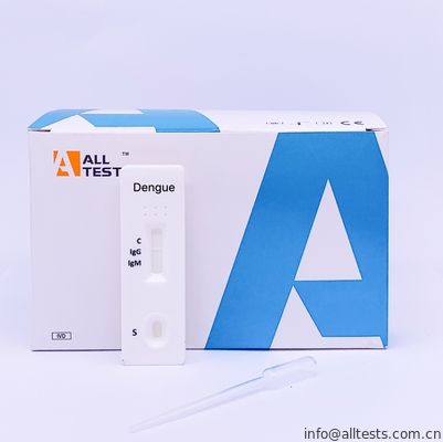 Good price Test rapide IgG / IgM Ab pour la dengue Cassette d'un seul pas Diagnostic du sang Test des maladies infectieuses tropicales test des IgG en ligne