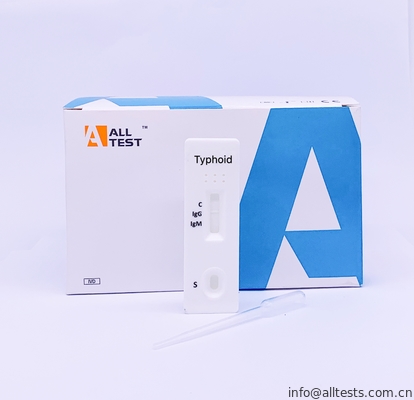 Good price L'écoulement latéral Immunochromatographic de kits rapides d'essai analyse la cassette rapide typhoïde d'essai (sérum/plasma) en ligne