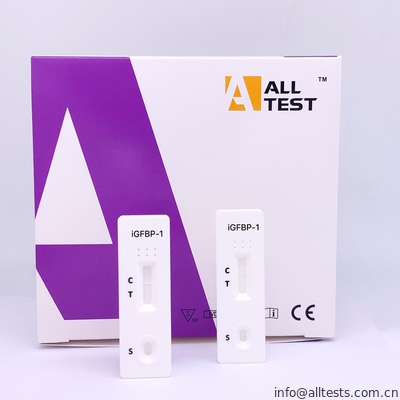 Good price L'écoulement latéral Immunochromatographic analyse la cassette rapide d'essai d'AllTest iGFBP-1 dans la perte vaginale en ligne