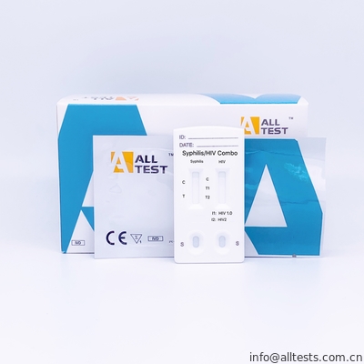 Good price Maladie infectieuse rapide combinée de kits d'essai du syphilis d'AllTest/HIV 1.2.O en ligne