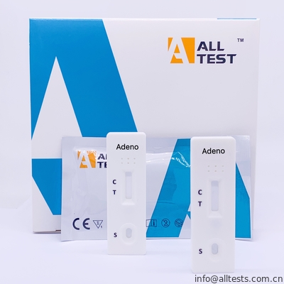 Good price L'écoulement latéral Immunochromatographic d'antigène de Pneumoniae d'adénovirus d'AllTest analyse l'écouvillon rapide de cassette d'essai en ligne