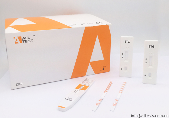 Good price Kit rapide éthylique d'essai de toxicomanie de cassette/jaugeur/d'urine 500 ng/mL*1000 ng/mL Glucuronide de panneau (ETG) pour le diagnostic en ligne