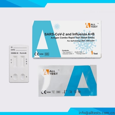 Good price SARS-CoV-2 et écouvillon nasal d'essai rapide combiné d'antigène de la grippe A+B en ligne